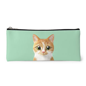 Oliver Leather Pencilcase (Flat)