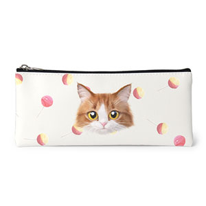 Liyan’s Candies Face Leather Pencilcase (Flat)