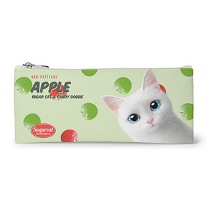 Asia&#039;s Apple New Patterns Leather Flat Pencilcase