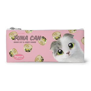 Duna’s Tuna Can New Patterns Leather Flat Pencilcase
