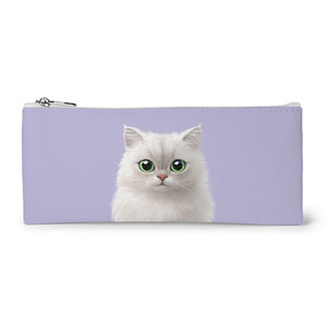 Ruby the Persian Leather Flat Pencilcase