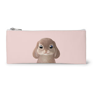 Daisy the Rabbit Leather Flat Pencilcase