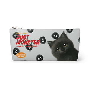 Reo the Kitten&#039;s Dust Monster New Patterns Leather Pencilcase (Triangle)