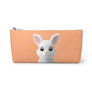 Carrot the Rabbit Leather Pencilcase (Triangle)