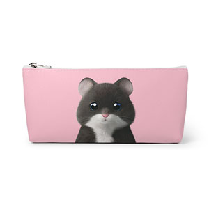 Hamlet the Hamster Leather Triangle Pencilcase