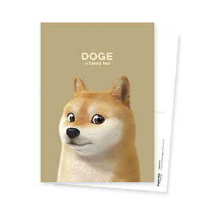 Doge the Shiba Inu (GOLD ver.) Postcard