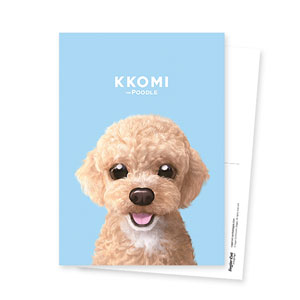 Kkomi the Poodle Postcard