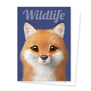 Maple the Red Fox Magazine Postcard