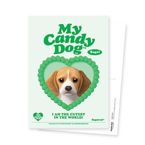 Bagel the Beagle MyHeart Postcard