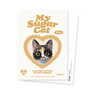 Mayo the Tricolor cat MyHeart Postcard