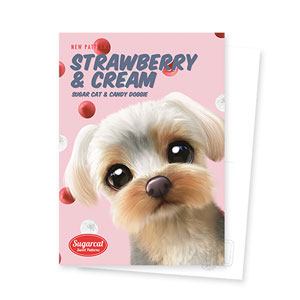Sarang the Yorkshire Terrier’s Strawberry &amp; Cream New Patterns Postcard