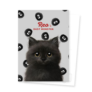 Reo the Kitten&#039;s Dust Monster Postcard