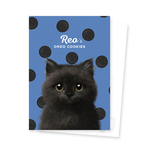 Reo the Kitten&#039;s Oreo Postcard