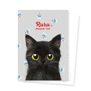 Ruru the Kitten’s Mouse Toy Postcard