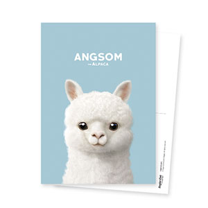 Angsom the Alpaca Postcard