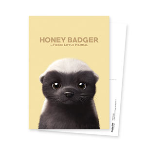 Honey Badger Postcard