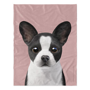 Franky the French Bulldog Soft Blanket