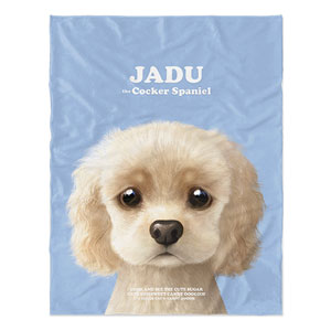 Jadu the Cocker Spaniel Retro Soft Blanket