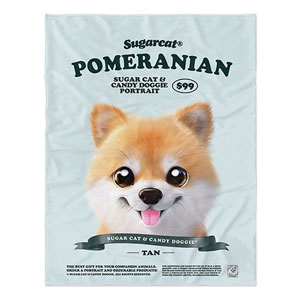 Tan the Pomeranian New Retro Soft Blanket