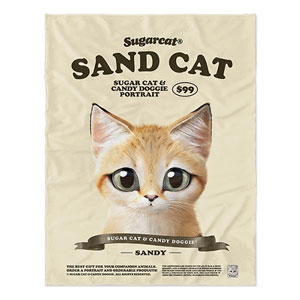 Sandy the Sand cat New Retro Soft Blanket