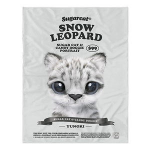 Yungki the Snow Leopard New Retro Soft Blanket