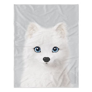 Polly the Arctic Fox Soft Blanket