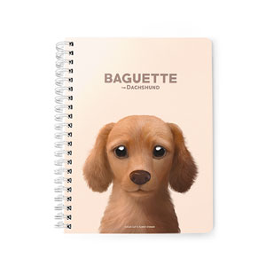 Baguette the Dachshund Spring Note
