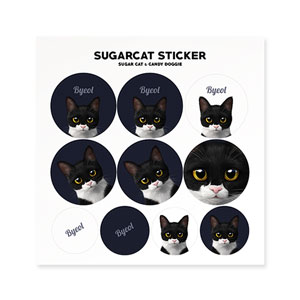Byeol the Tuxedo Cat Sticker