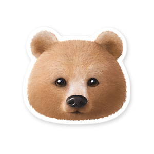 Brownie the Bear Face Deco Sticker