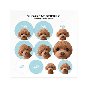 Ruffy the Poodle Sticker