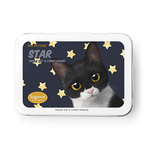 Byeol the Tuxedo Cat&#039;s Star New Patterns Tin Case MINI