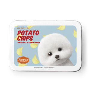Dongle the Bichon&#039;s Potato Chips New Patterns Tin Case MINI