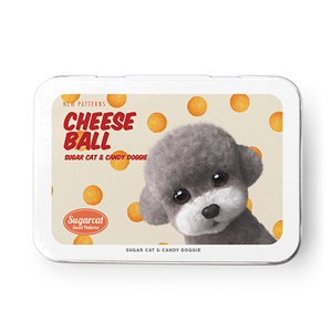 Earlgray the Poodle&#039;s Cheese Ball New Patterns Tin Case MINI