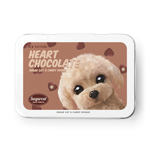 Renata the Poodle’s Heart Chocolate New Patterns Tin Case MINI