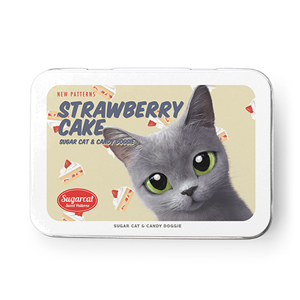 Roy’s Strawberry Cake New Patterns Tin Case MINI