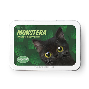 Ruru the Kitten’s Monstera New Patterns Tin Case MINI