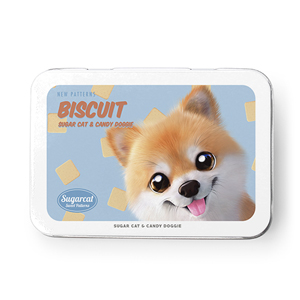 Tan the Pomeranian’s Biscuit New Patterns Tin Case MINI