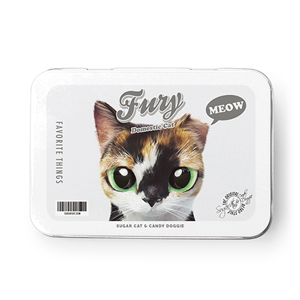 Fury the Stray cat Retro Tin Case MINI
