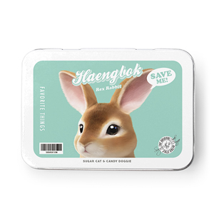 Haengbok the Rex Rabbit MyRetro Tin Case MINI