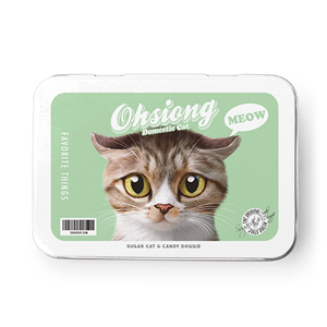 Ohsiong the Stray Cat Retro Tin Case MINI