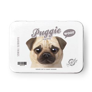 Puggie the Pug Dog MyRetro Tin Case MINI