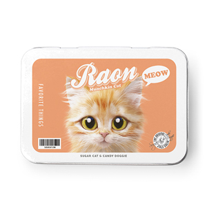 Raon the Kitten Retro Tin Case MINI