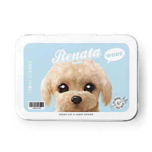Renata the Poodle Retro Tin Case MINI