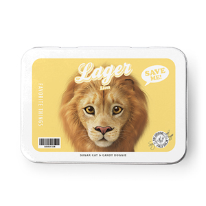 Lager the Lion Retro Tin Case MINI