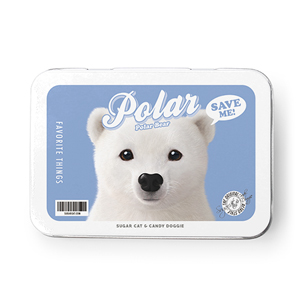 Polar the Polar Bear Retro Tin Case MINI