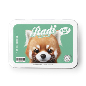 Radi the Lesser Panda Retro Tin Case MINI