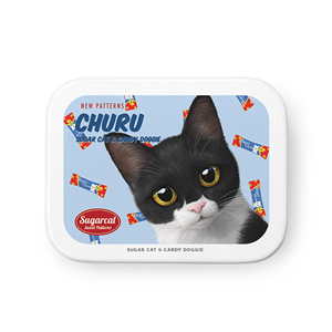 Byeol the Tuxedo Cat&#039;s Churu New Patterns Tin Case MINIMINI