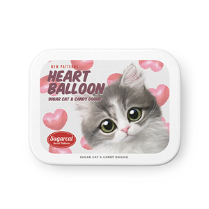 Dan the Kitten’s Heart Balloon New Patterns Tin Case MINIMINI