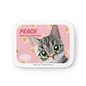 Momo the American shorthair cat’s Peach New Patterns Tin Case MINIMINI