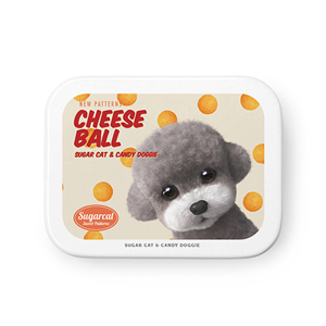 Earlgray the Poodle&#039;s Cheese Ball New Patterns Tin Case MINIMINI